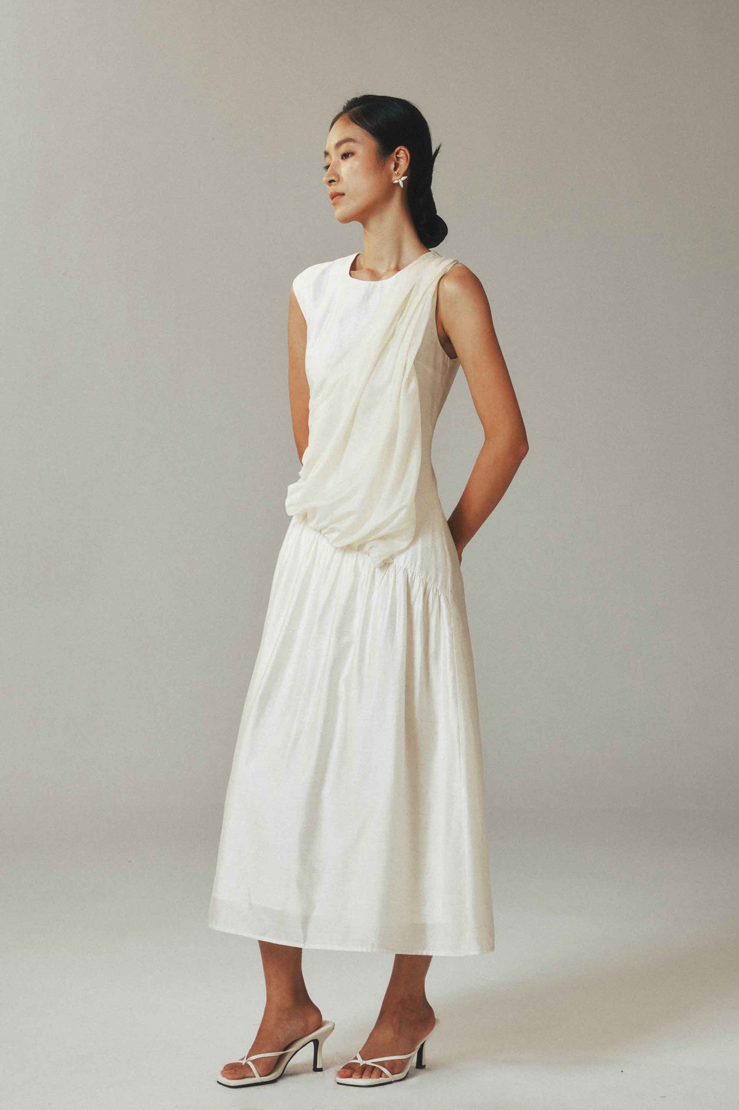 Linen Tencel Sleeveless Maxi Dress