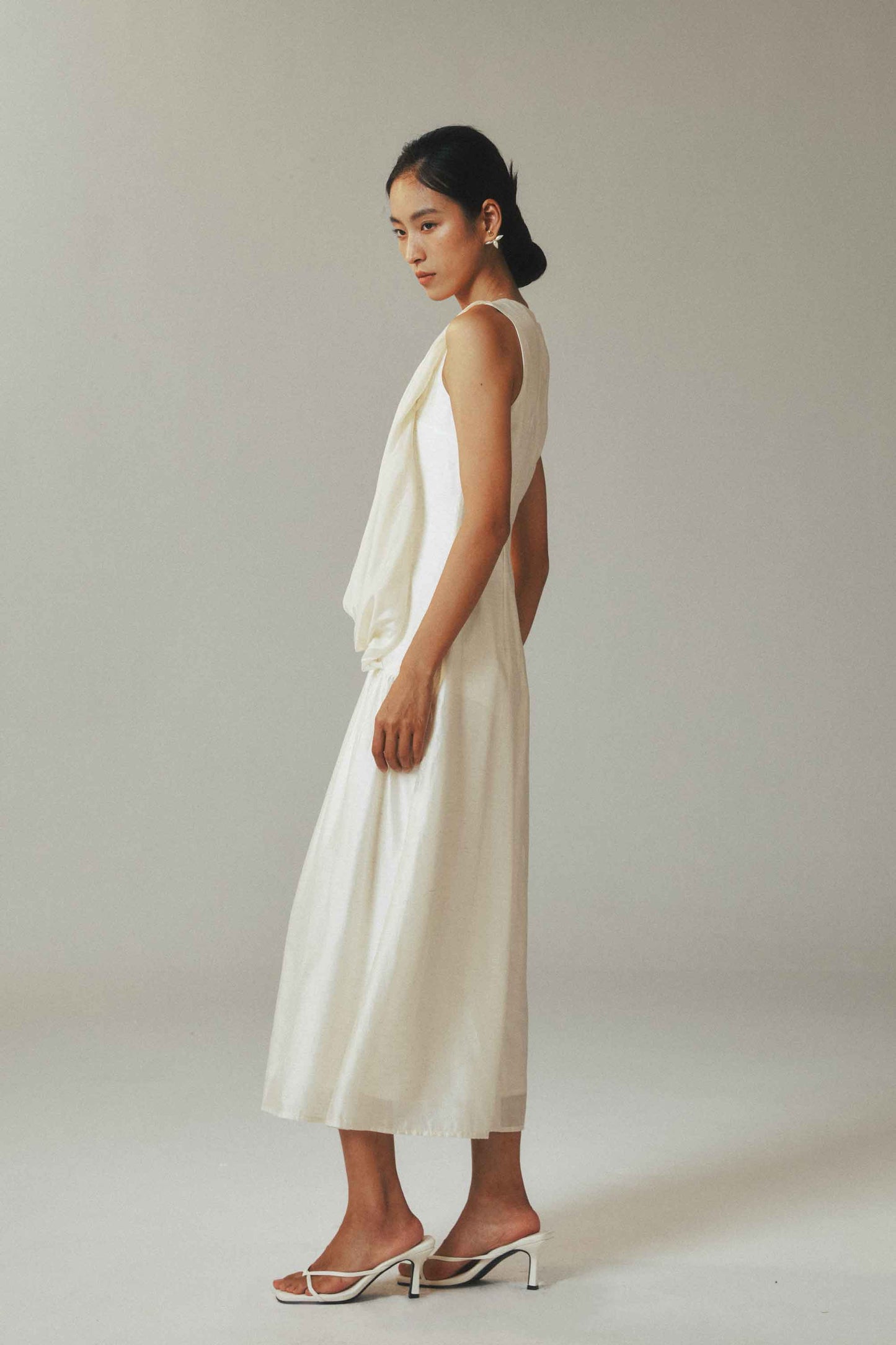 Linen Tencel Sleeveless Maxi Dress