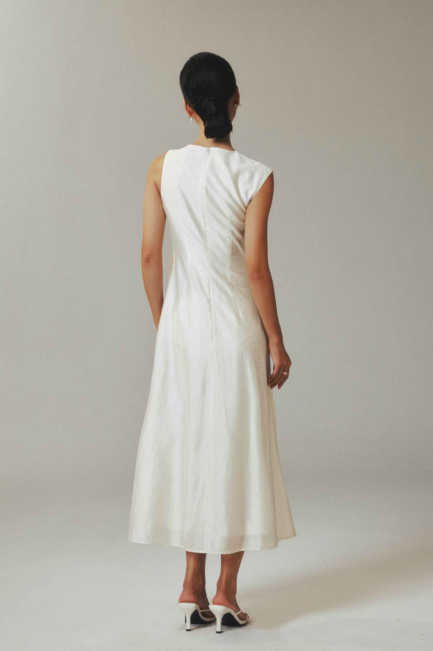 Linen Tencel Sleeveless Maxi Dress