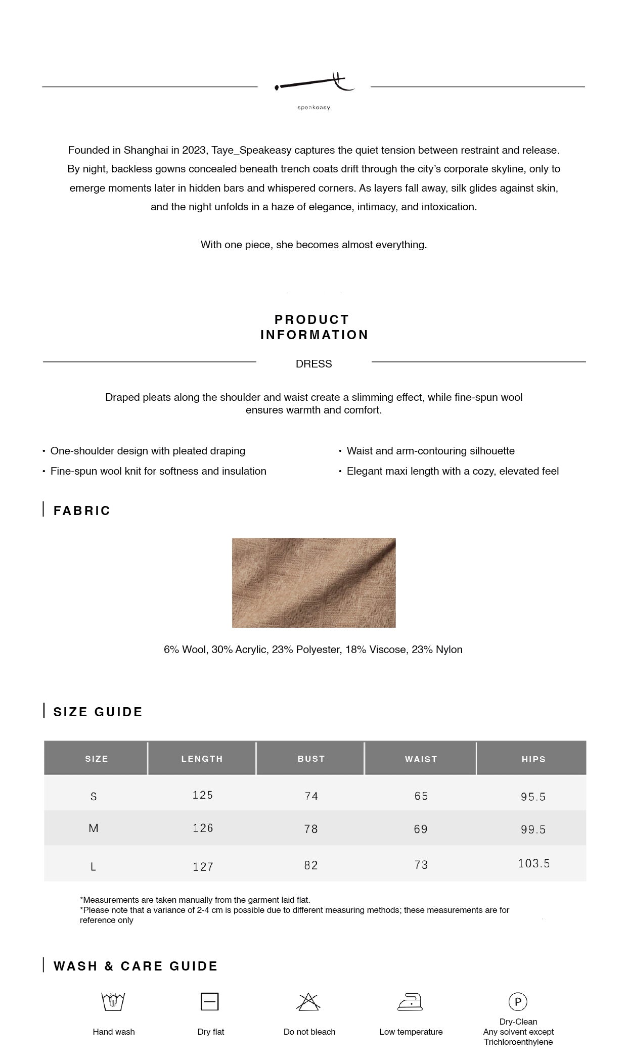 Soft One-Shoulder Knit Pleated Maxi Dress