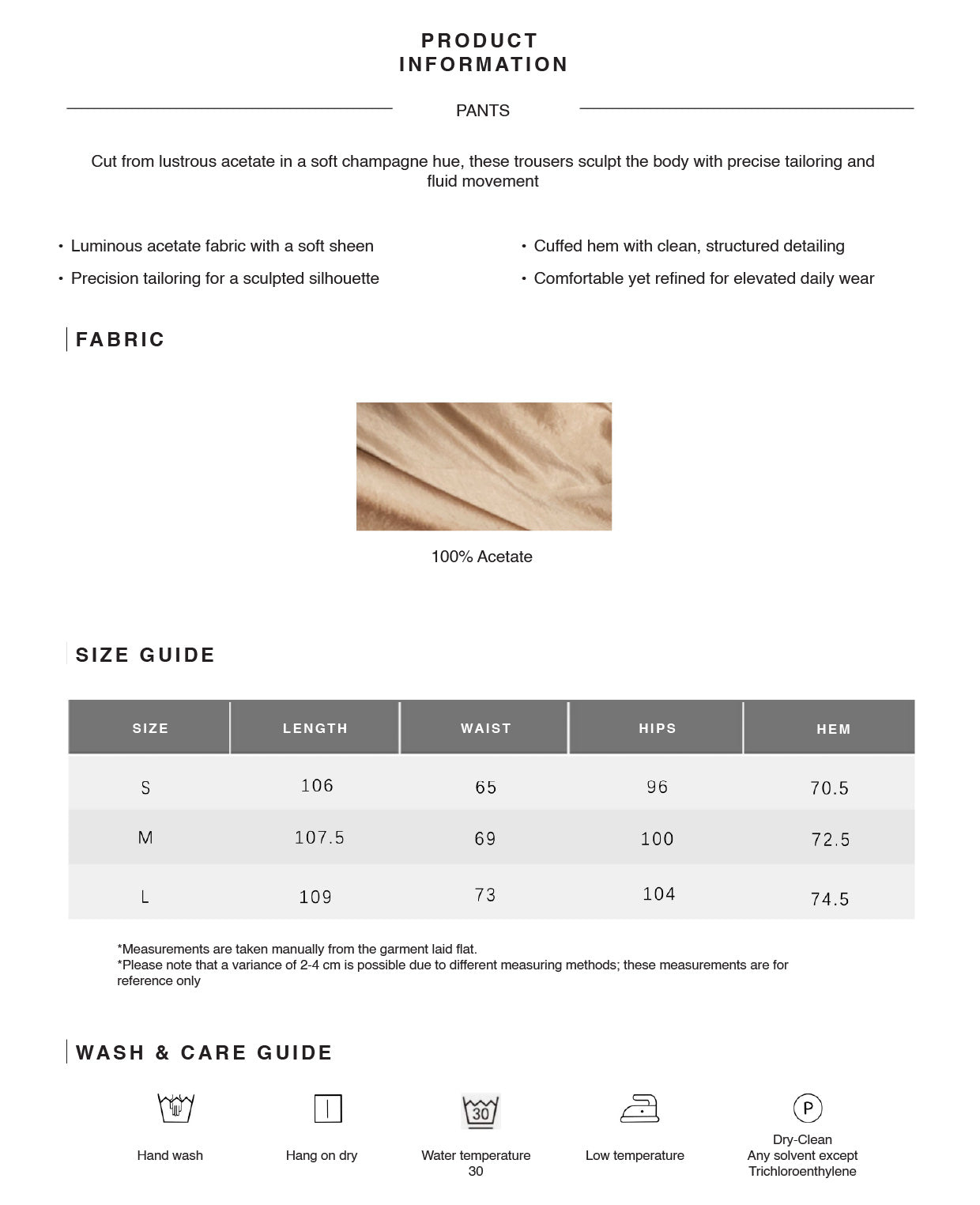 Star-Sheer Fitted Top & Tailored Acetate Trouser Set