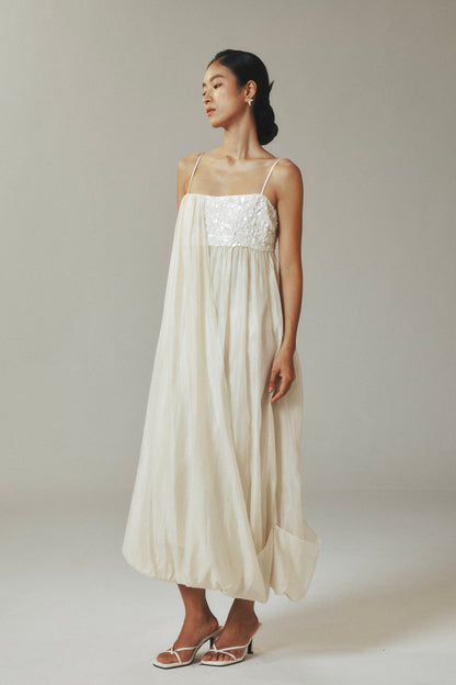 Spaghetti Strap Tencel Gauze Maxi Dress