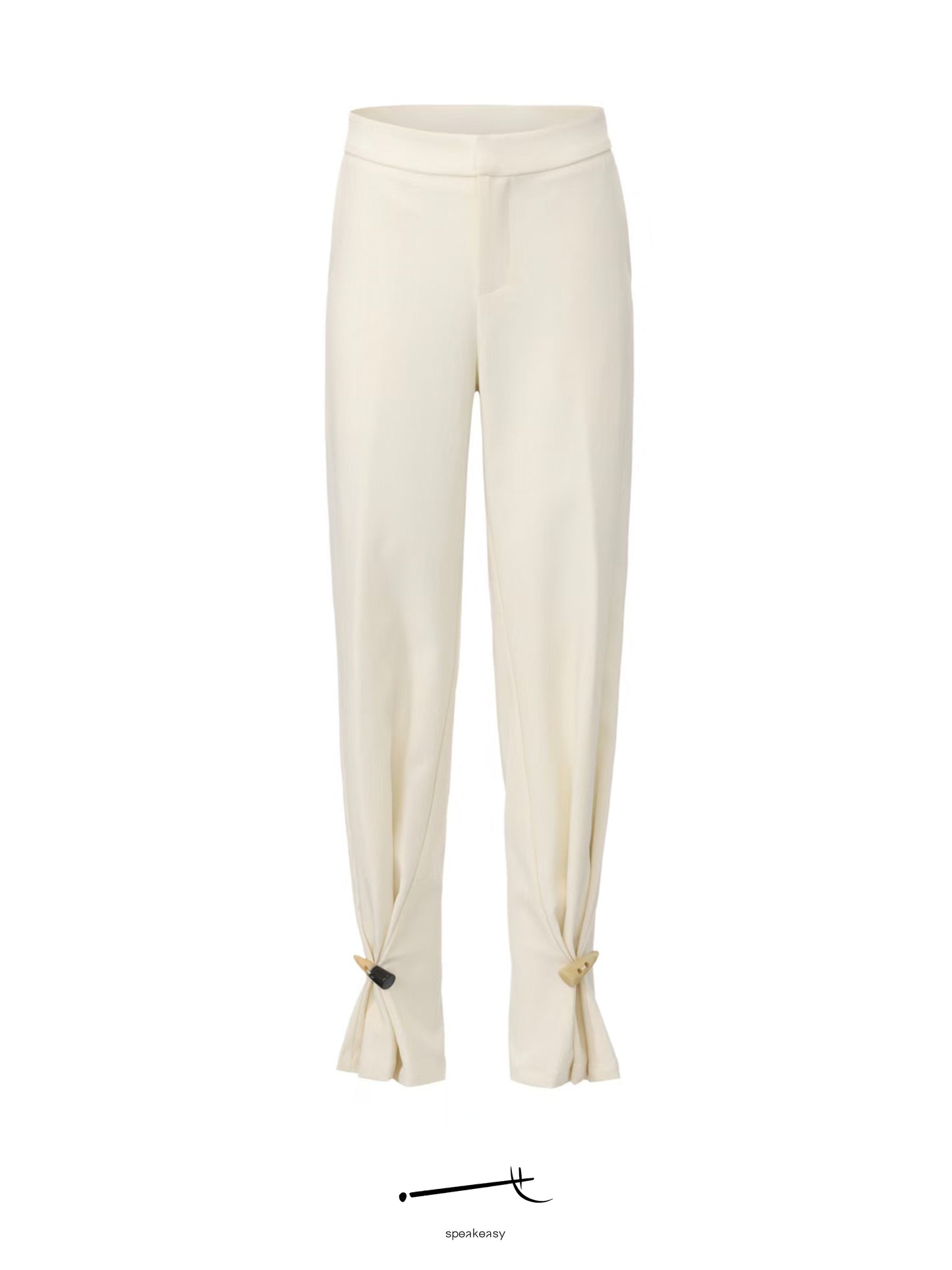 Textured Minimal Top & Star-Detailed Tapered Trouser Set
