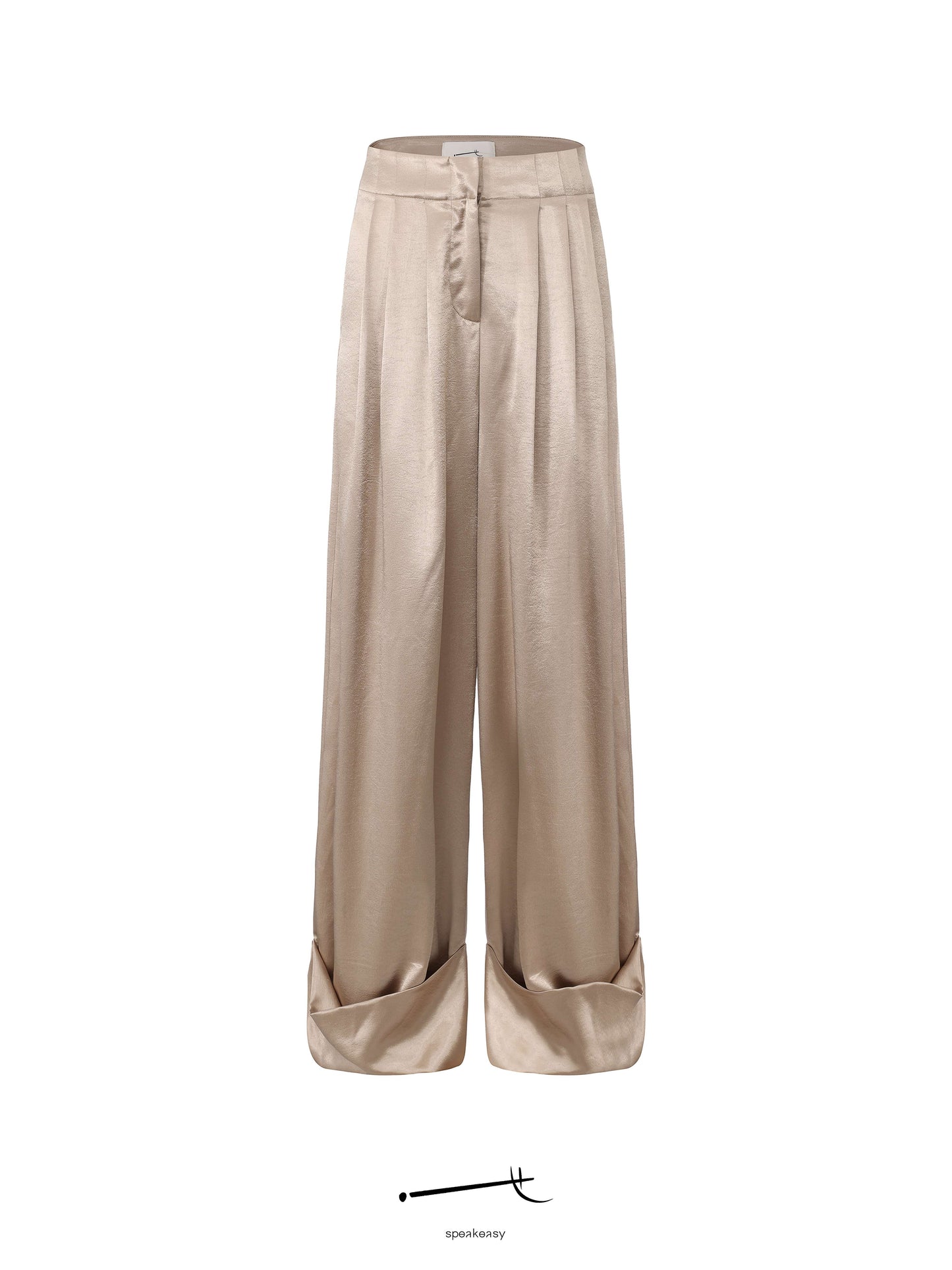 Star-Sheer Fitted Top & Tailored Acetate Trouser Set