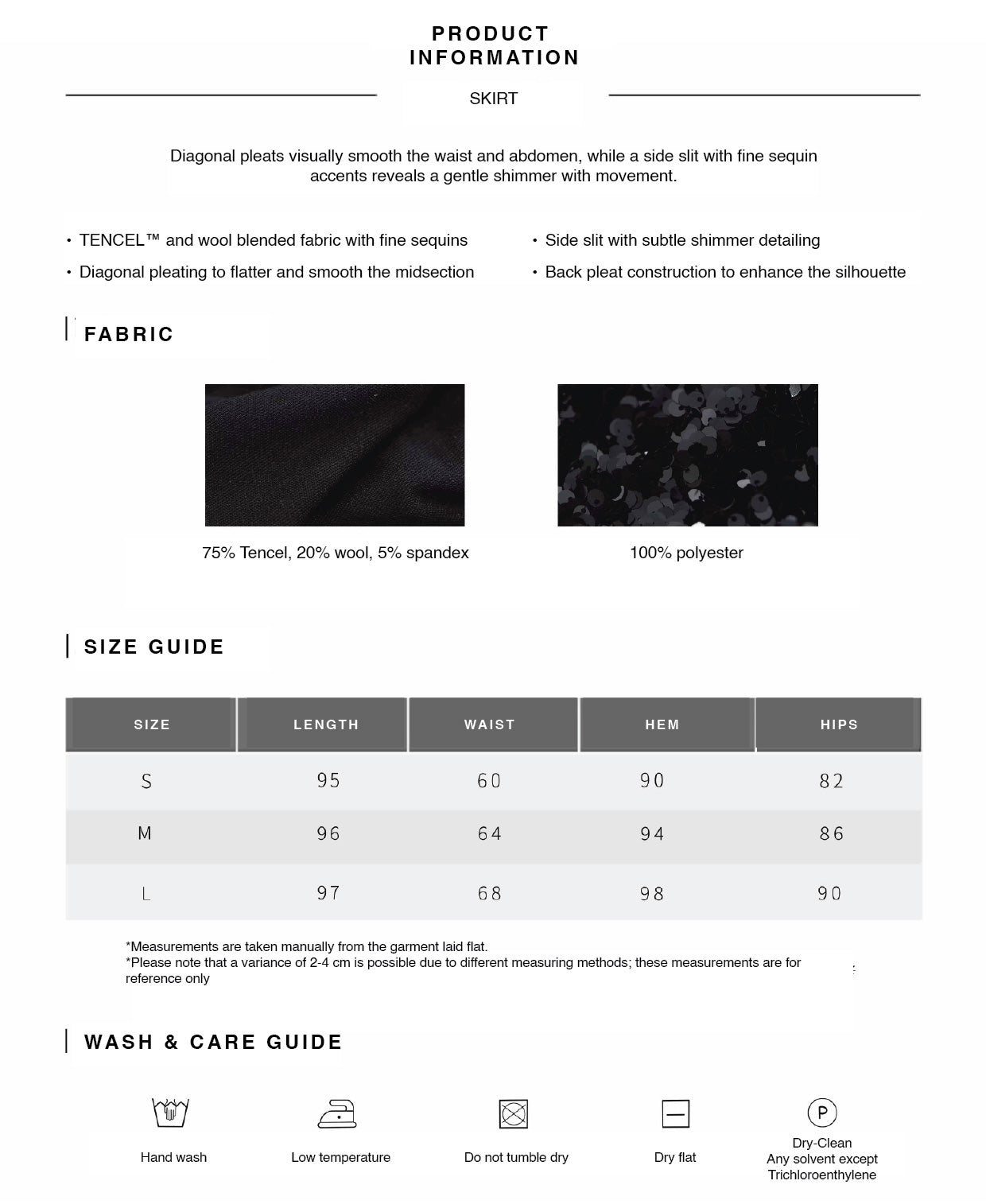 Asymmetrical Pleated Wool Long-Sleeve Top & Midi Skirt Set